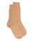 Chaussettes femme en laine et cachemire - Beige Désert