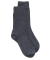 Chaussettes femme Douceur en laine mérinos et cachemire - Gris anthracite