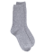 Chaussettes femme Douceur en laine mérinos et cachemire - Gris