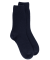 Chaussettes femme Douceur en laine mérinos et cachemire - Bleu marine foncé