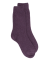 Chaussettes femme en laine et cachemire - Violet mûrier