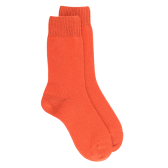 Chaussettes femme en laine et cachemire - Cuivre | Doré Doré