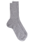 Chaussettes homme à côtes en laine - Gris oxford