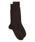 Chaussettes homme en laine et coton  - Marron Chocolat