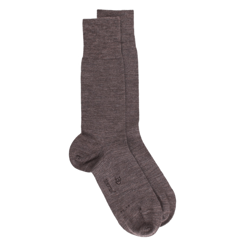 Chaussettes homme Sensation en laine mérinos & Coton égyptien - Loutre | Doré Doré