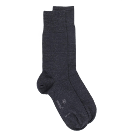 Chaussettes homme Sensation en laine mérinos & Coton égyptien - Gris anthracite | Doré Doré