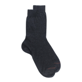 Chaussettes homme fines 100% fil d'Écosse - Gris Otarie | Doré Doré