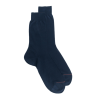 Chaussettes homme luxe en pur fil d'écosse extra fin - Bleu marine
