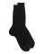 Chaussettes homme luxe en pur fil d'écosse extra fin - Noir