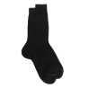 Chaussettes homme luxe en pur fil d'écosse extra fin - Noir | Doré Doré