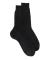 Chaussettes homme luxe en pure soie - Noir