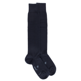 Mi-bas homme Sensation en laine et coton - Bleu marine et foncé | Doré Doré