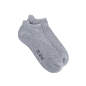 Socquettes sport homme en coton à bouclettes - Gris clair | Doré Doré