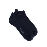 Socquettes sport homme en coton à bouclettes - Bleu foncé | Doré Doré