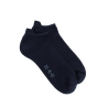 Socquettes sport homme en coton à bouclettes - Bleu foncé