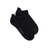 Socquettes femme en coton bouclette - Noir