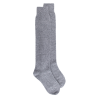 Mi-bas femme Douceur en laine et cachemire - Gris oxford