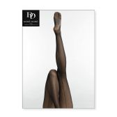 Collant fantaisie avec effet résille et lurex- Noir 20 deniers | Doré Doré