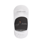 Chaussettes femme invisible en coton et bandes anti-glisse - Blanc | Doré Doré