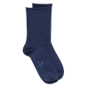 Chaussettes femme en coton doux avec bords roulés  - Bleu marine