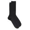 Chaussettes homme spéciales jambes sensibles sans bord élastique en laine - Noir