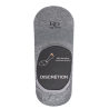 Chaussettes invisibles homme en fil d'écosse et bandes anti-glisse - Gris | Doré Doré