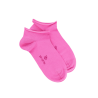 Socquettes courtes avec bord roulé en coton égyptien - Rose