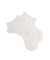 Socquettes courtes avec bord roulé en coton égyptien - Blanc cassé givre